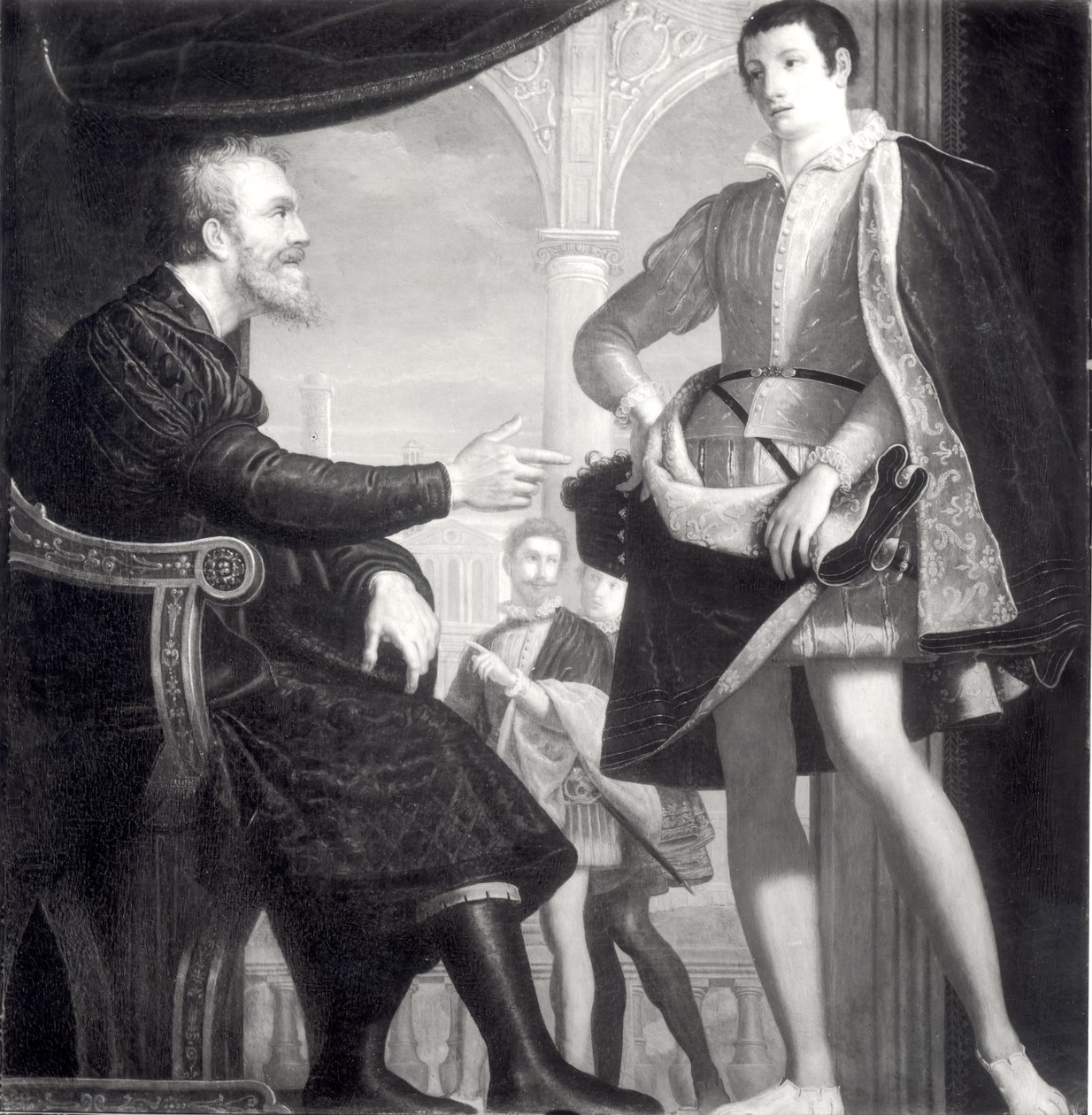 ミケランジェロ（1475-1564）とフランチェスコI（1541-87）デメディチ 作： Cosimo GamberucciまたはGambaruccio