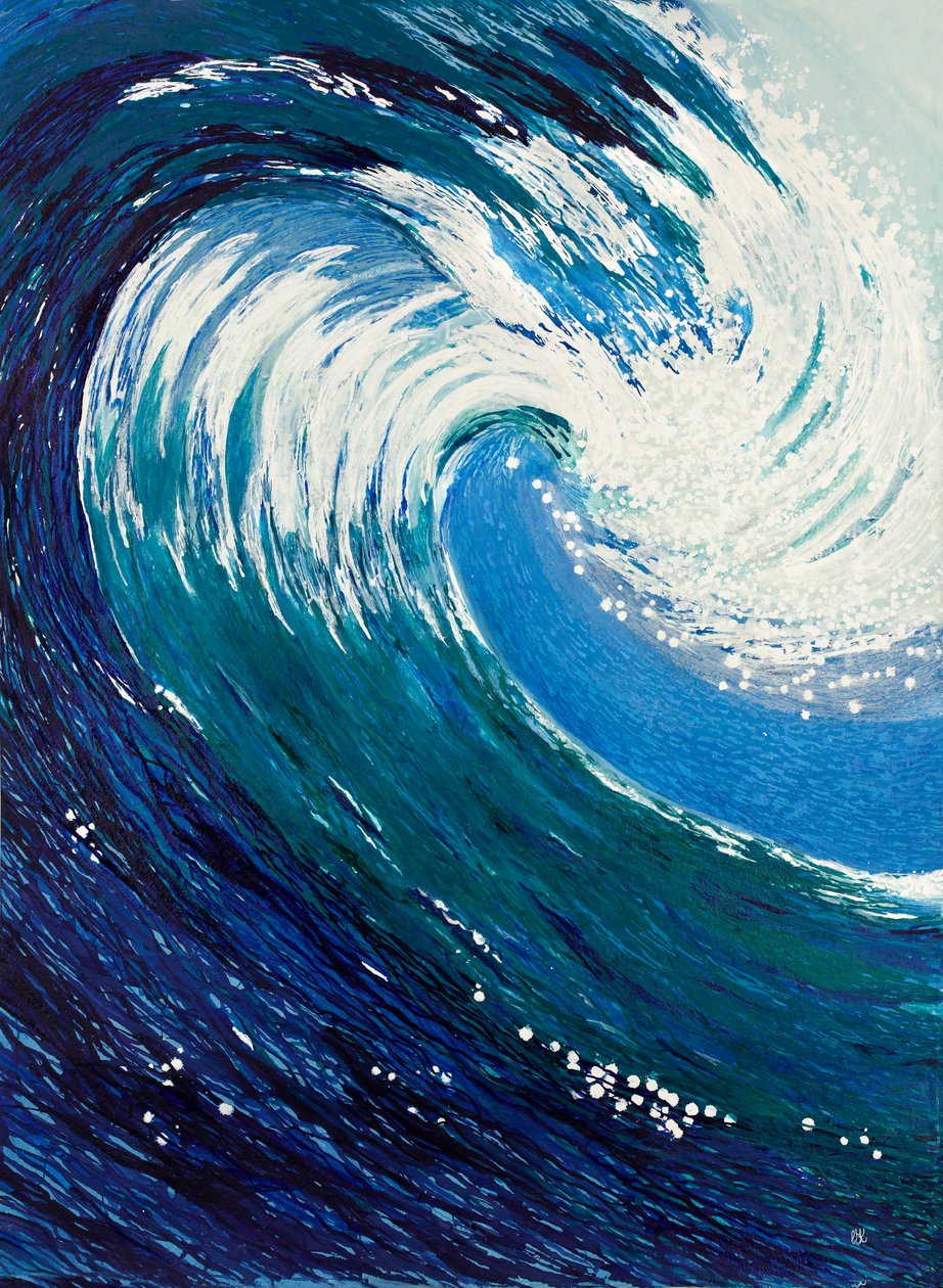 生命の水、2023年（コットンラグ紙にアクリルインク） 作： 