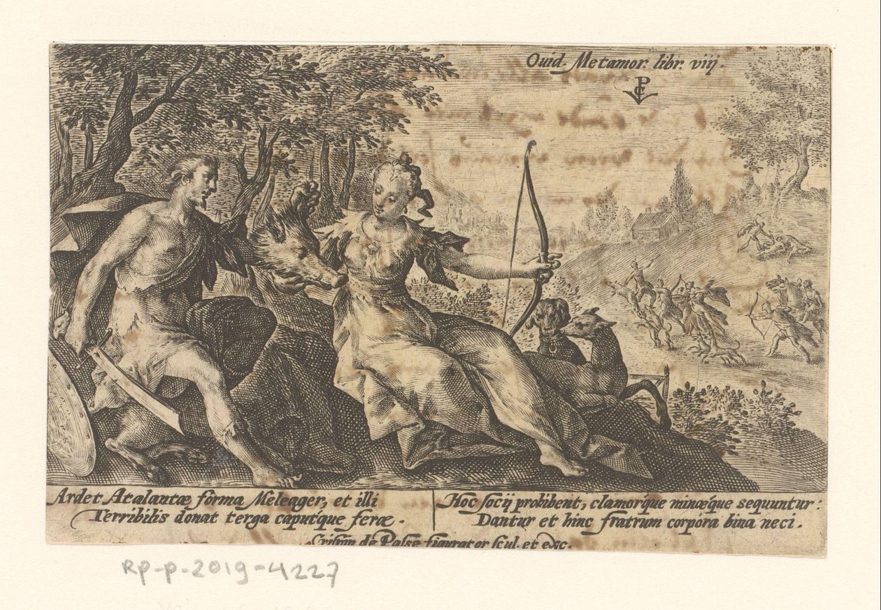 Meleager en Atalanta Metamorfosen van Ovidius (シリーズタイトル) メタモルフォーゼ（シリーズタイトル） 作： Crispijn van de Passe（I）