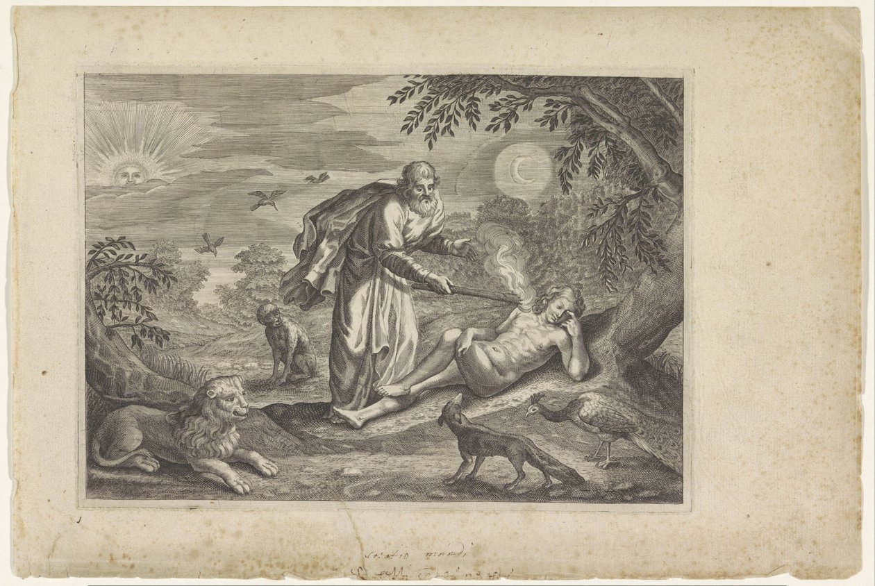 プロメテウスが最初の人間を作成 Ovid