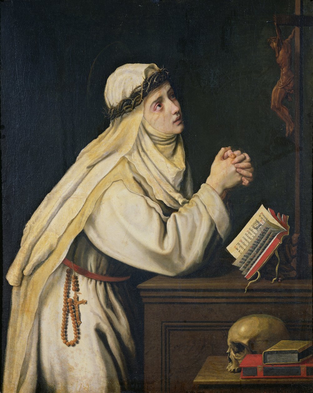 フランシスコズルバラン（1598-1664）の絵画の後のシエナの聖カタリナ（1347-80） 作： クリストファーノ・アローリ