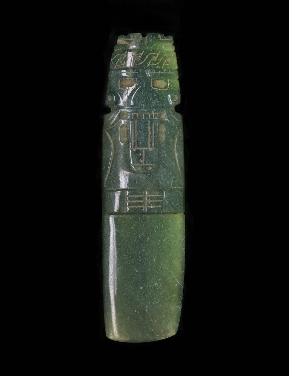 斧-神ケルト、西暦500- 1000年（翡翠） 作： 文化グアナカステニコヤ