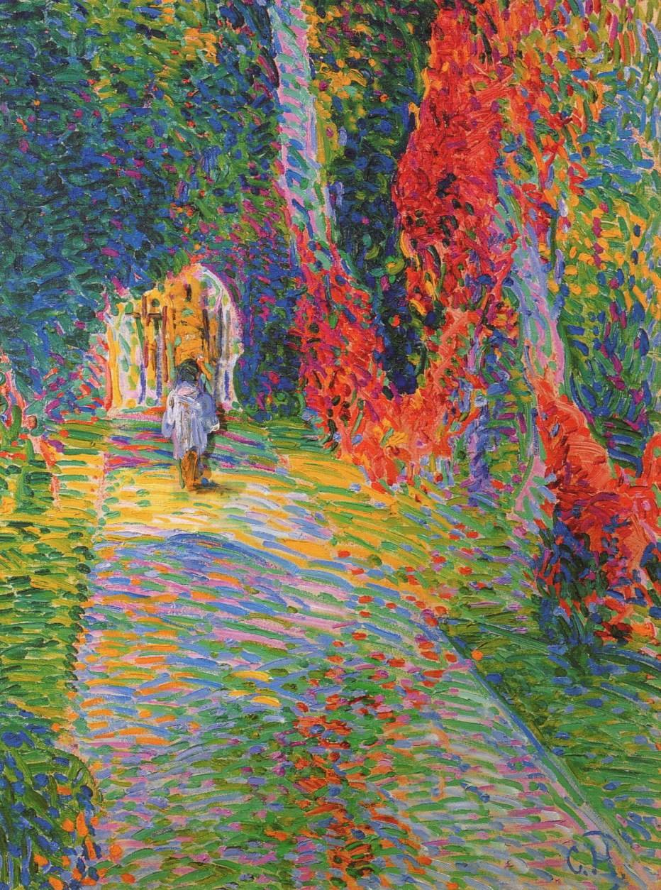 プレッツフェルトの紅葉公園の小道 作： カート・ハーマン