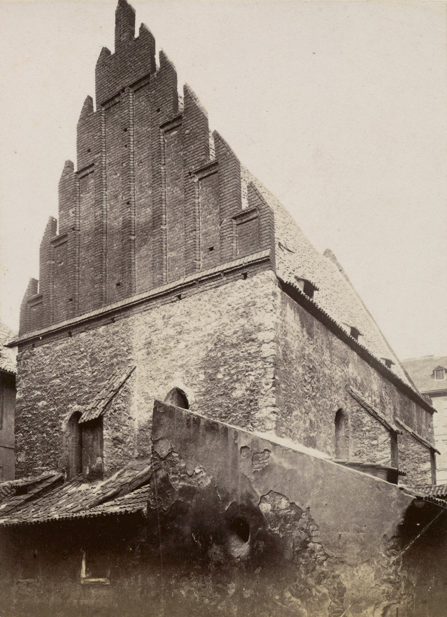 旧新シナゴーグ、1875年頃 作： チェコの写真家チェコの写真家