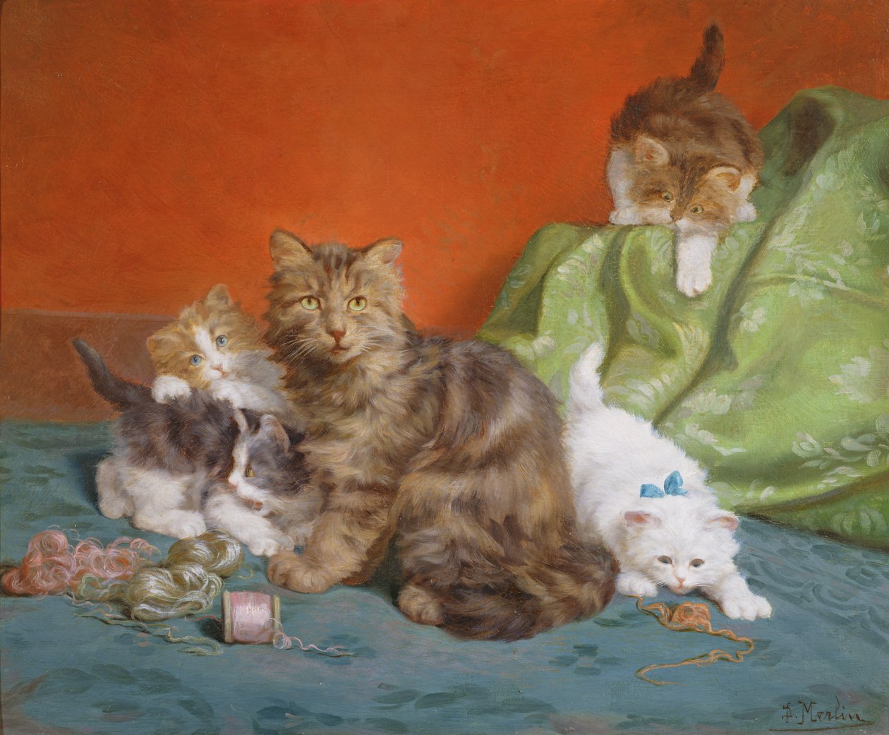 遊び心のある子猫 作： ダニエル・マーリン