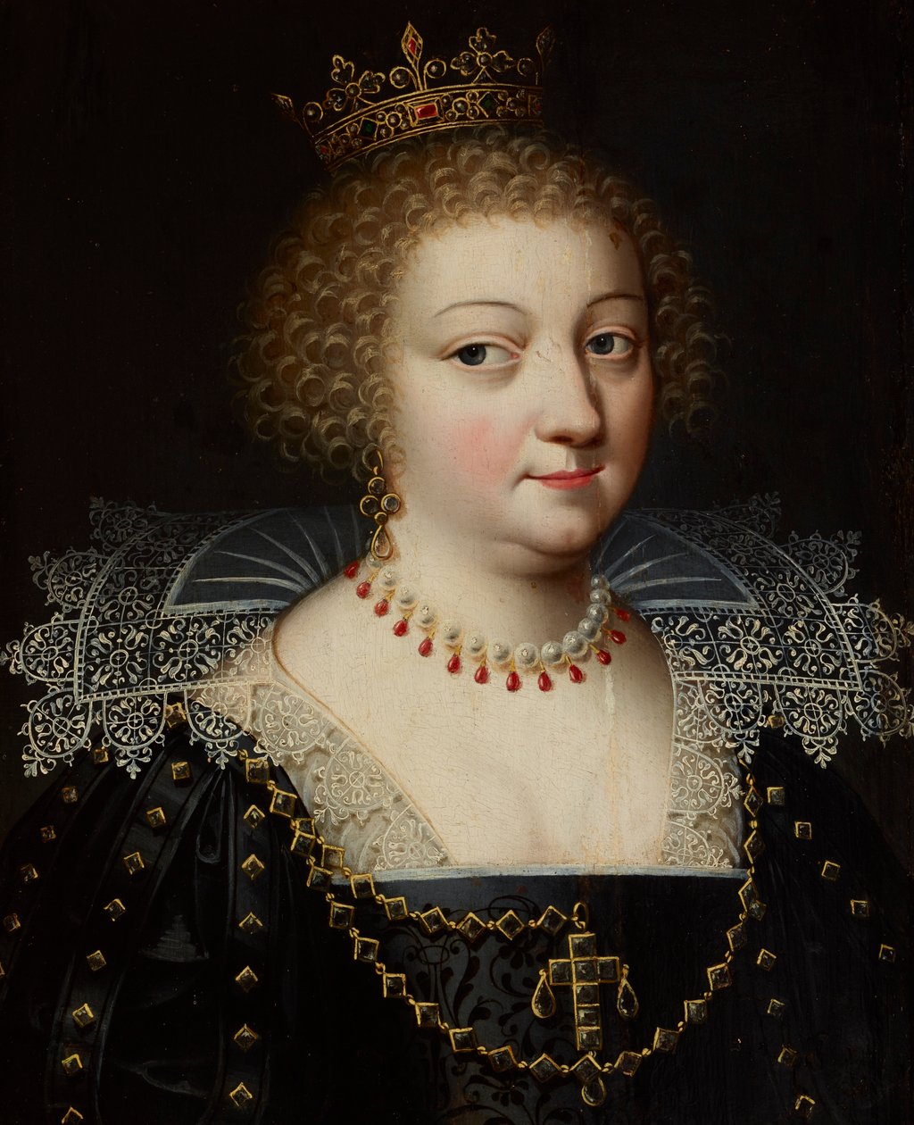 オーストリアのアン女王の肖像 (1601–1666) 作： Daniel (のスタジオ) Dumonstier