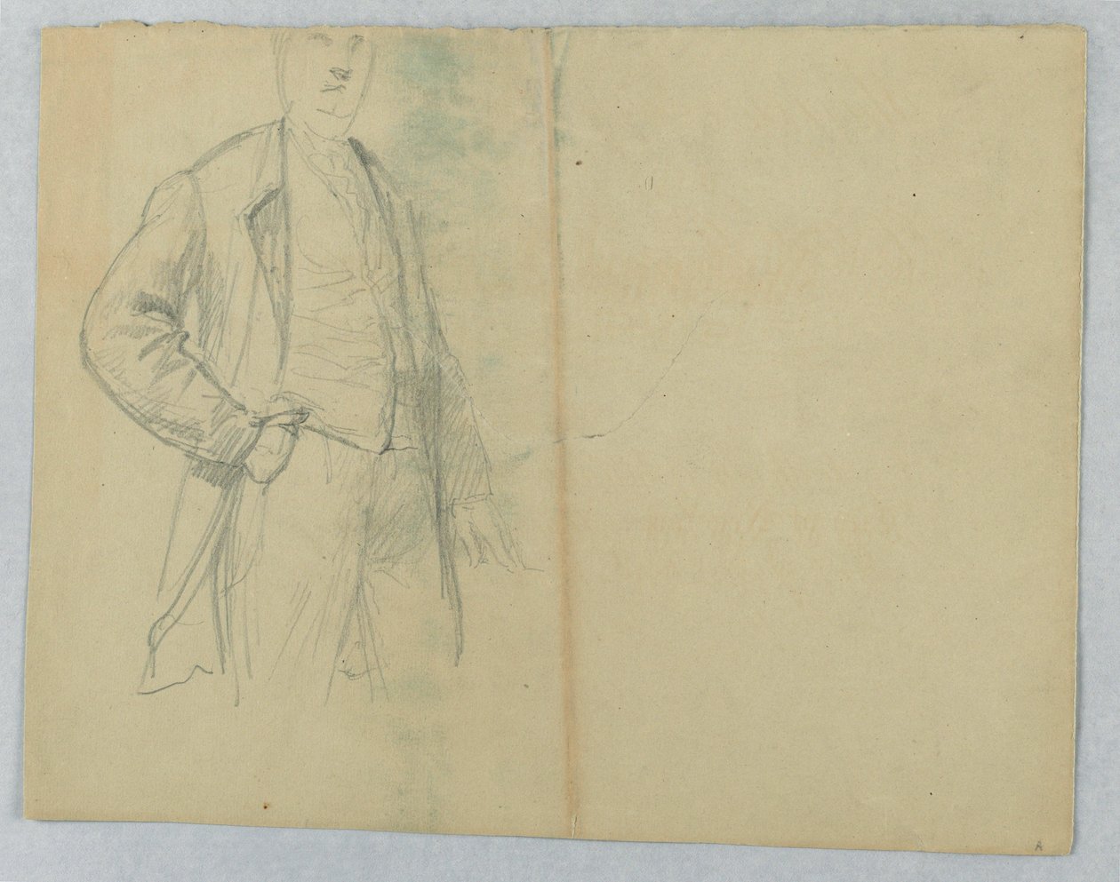 ポケットに手を入れて立っているサミュエル・ウォード・シニア氏、1880年 作： ダニエル・ハンティントン