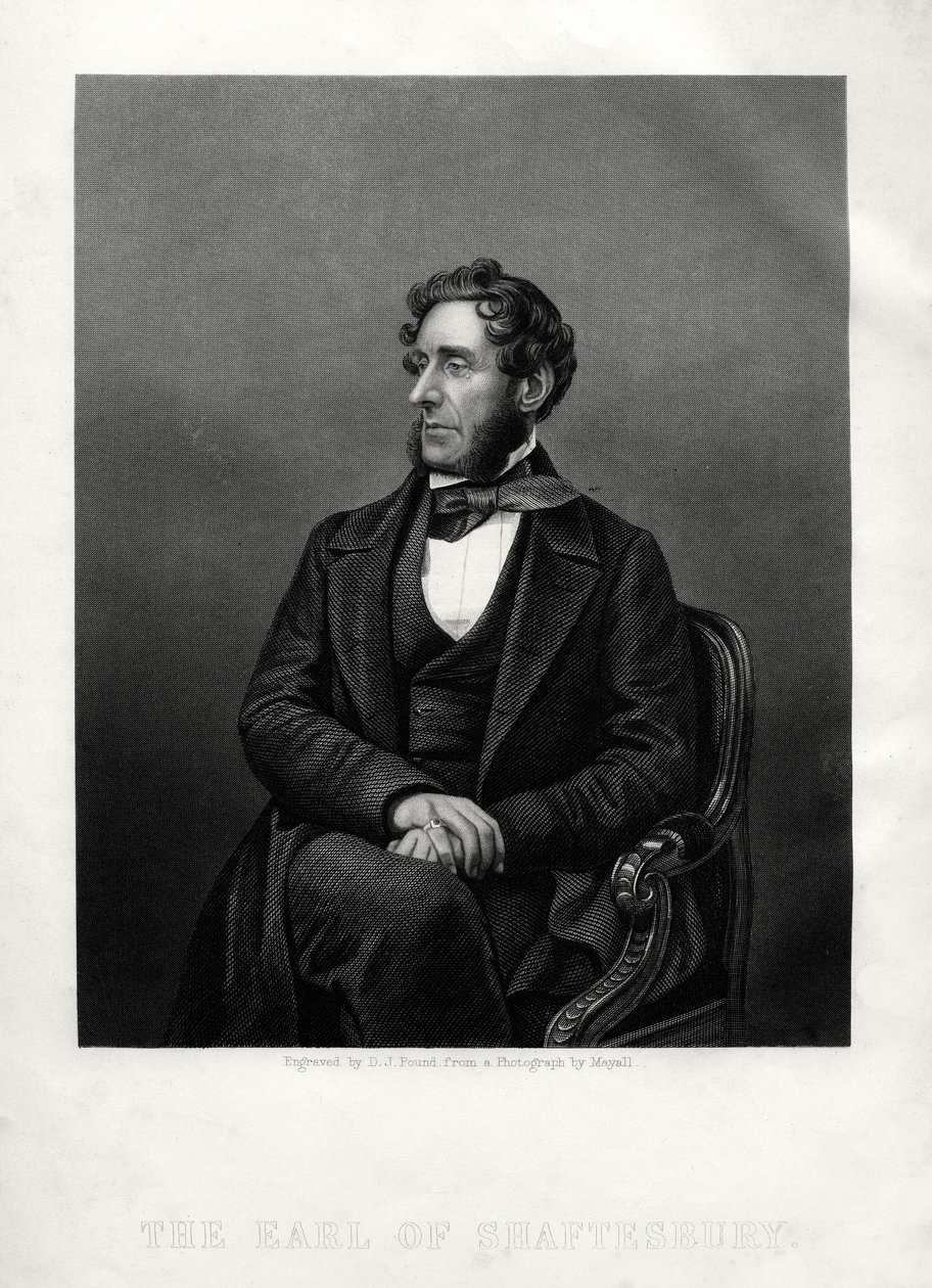 アンソニーアシュリークーパー、第7アフターオブシャフツベリー、イギリスの慈善家、c1880。 作： ダニエル・ジョン・パウンド