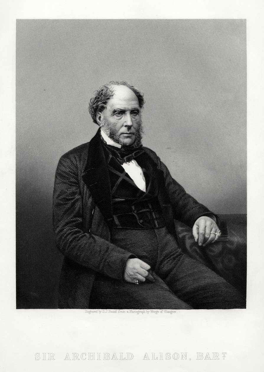 Archibald Alison、スコットランドの教訓的で哲学的な作家、c1880 作： ダニエル・ジョン・パウンド