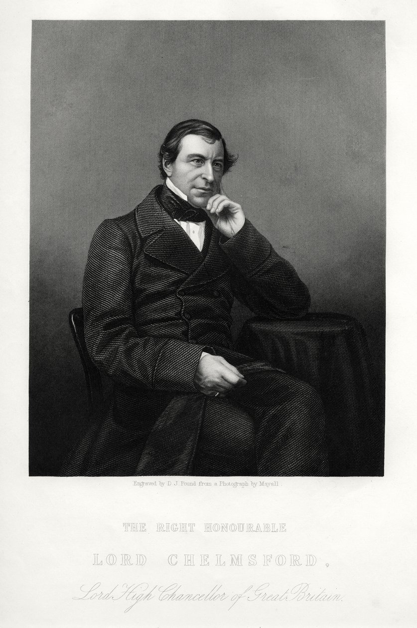 フレデリック・セジガー、第1男爵チェルムズフォード、イギリスの法学者および政治家、c1880。 作： ダニエル・ジョン・パウンド