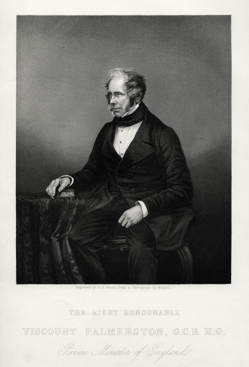 ヘンリージョンテンプル、第3子爵パーマストン、イギリスの政治家、c1880 作： ダニエル・ジョン・パウンド
