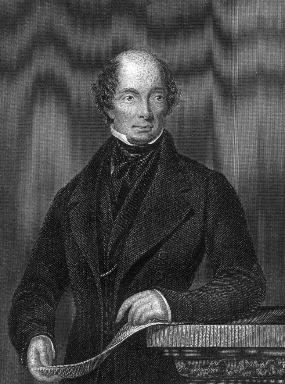 ジョンラッセル1792〜1878年、初代アールラッセル、イギリスの政治家、1857年。 作： ダニエル・ジョン・パウンド