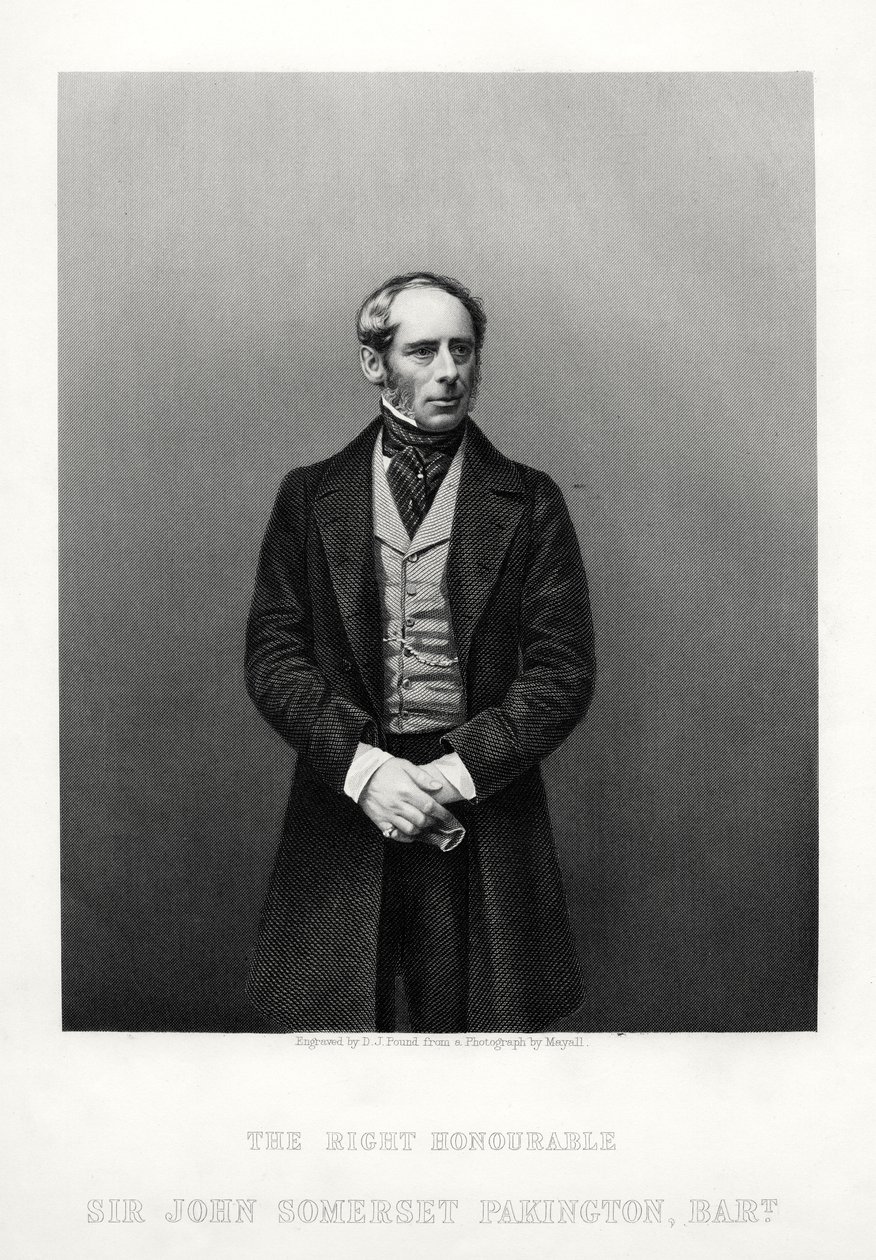 ジョンサマセットパキントン、第1男爵ハンプトン、イギリスの政治家、c1880。 作： ダニエル・ジョン・パウンド