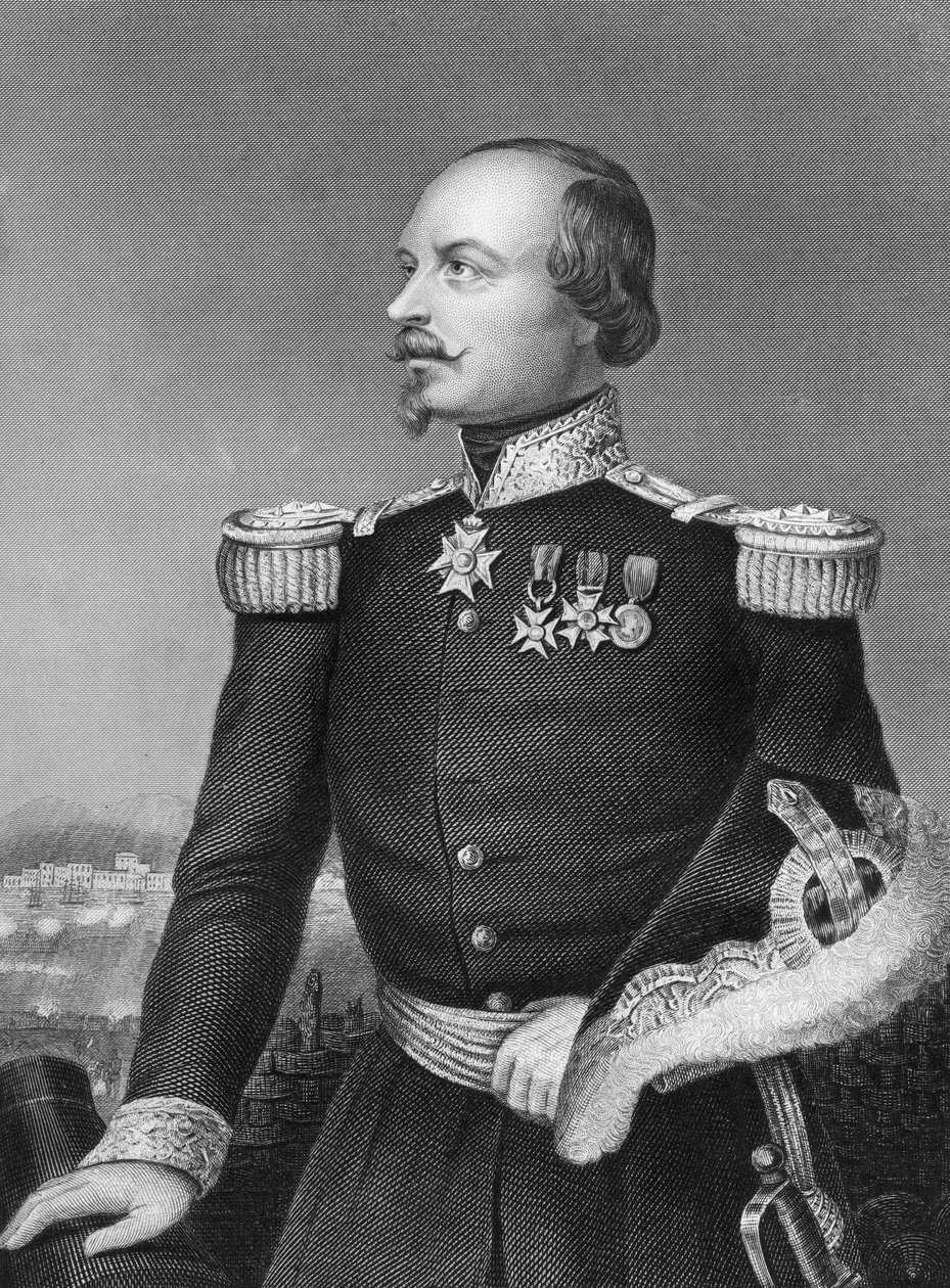 キャンベルト元帥、フランスの兵士、1857 作： ダニエル・ジョン・パウンド