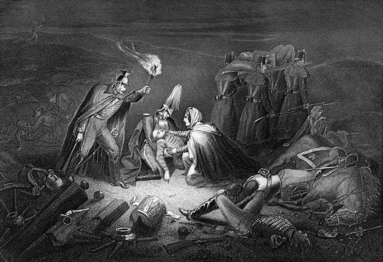 アルマの戦場、戦いの夜、1854 1857。 作： ダニエル・ジョン・パウンド