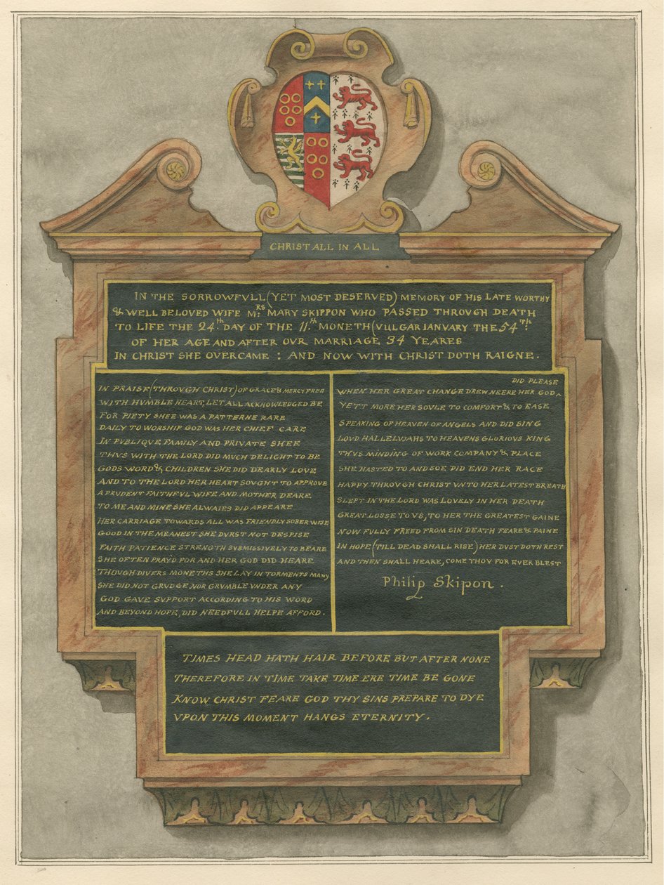 Memorial da Sra. Mary Skippon da Acton Church 作： ダニエル・ライソンズ