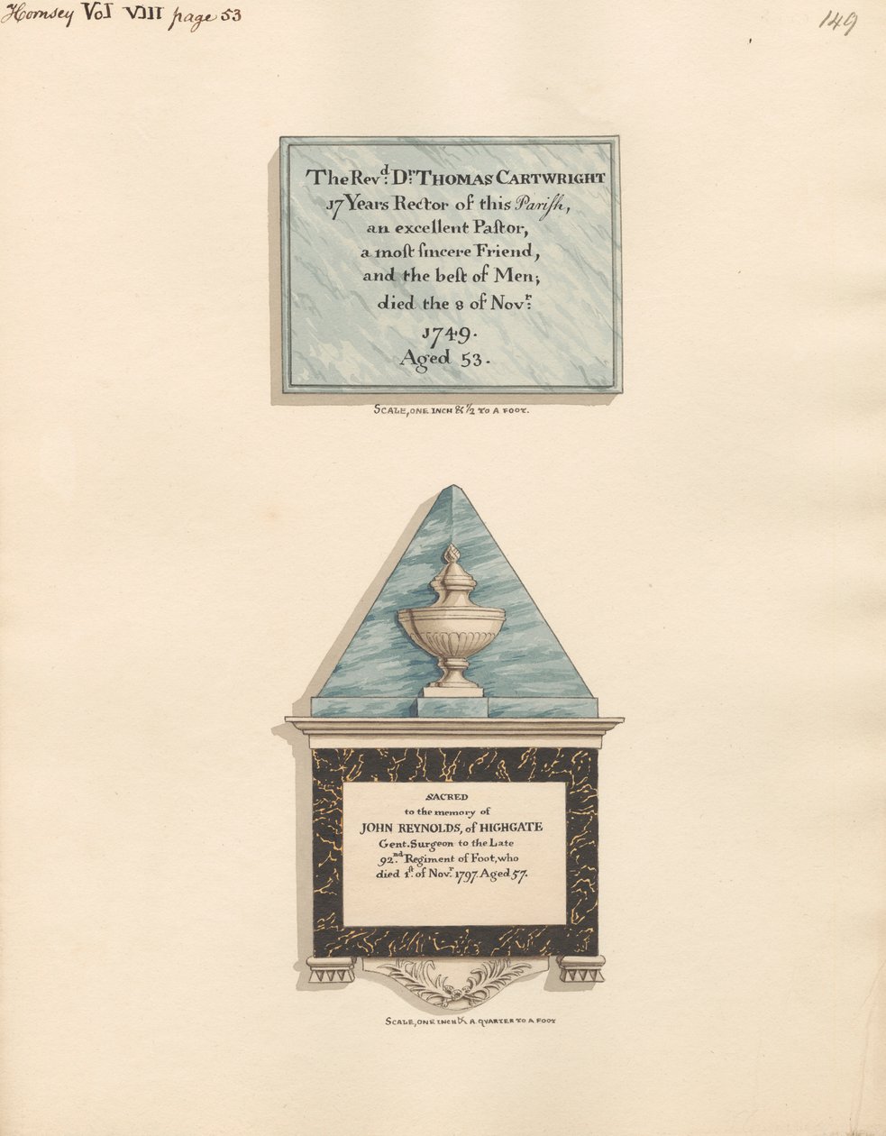 Memorial a Thomas Cartwright e a John Reynolds 作： ダニエル・ライソンズ
