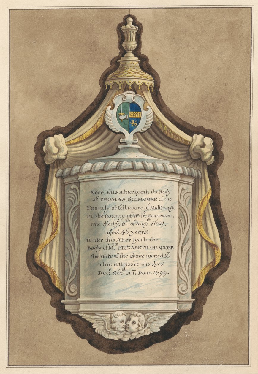Memorial a Thomas Gilmoore e à Sra. Elizabeth Gilmoore da Igreja de Twickenham 作： ダニエル・ライソンズ