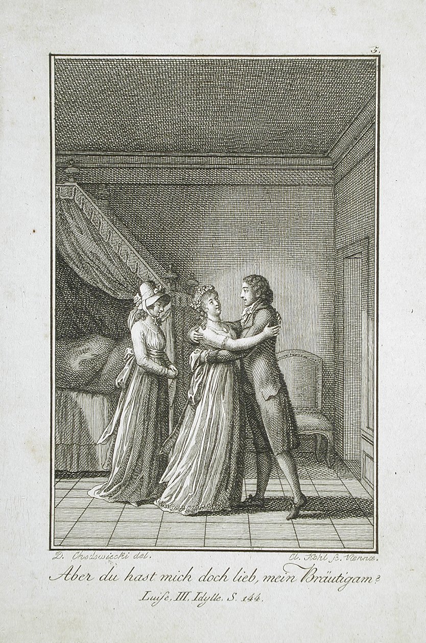 『1798年版ベッカー年鑑』の挿絵 作： ダニエル・ニコラウス・チョドヴィエツキ