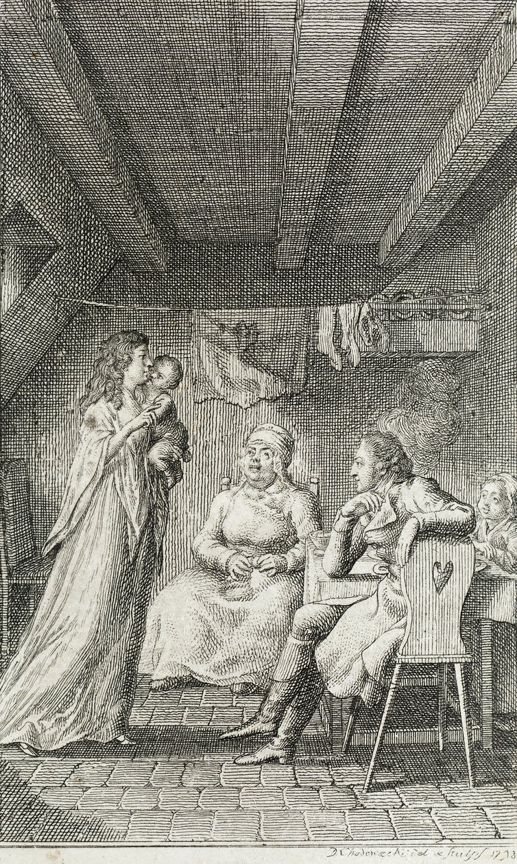 『1799年のベッカー年鑑』の挿絵 作： ダニエル・ニコラウス・チョドヴィエツキ
