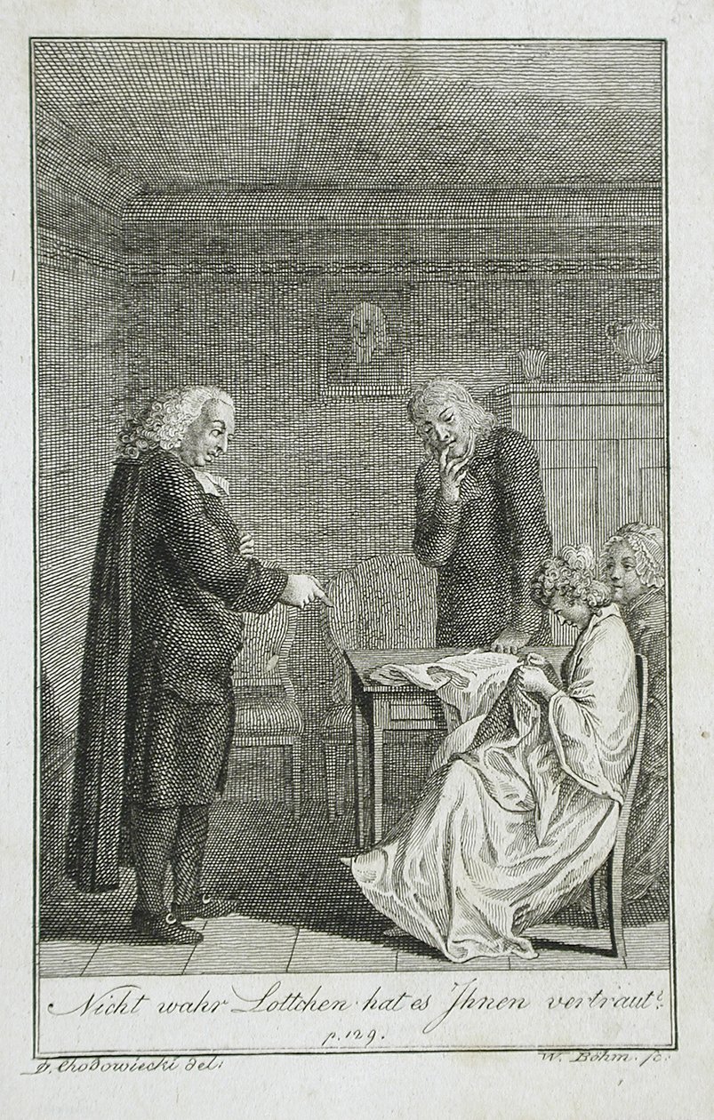 1799年版ベッカーの手帳の挿絵 作： ダニエル・ニコラウス・チョドヴィエツキ