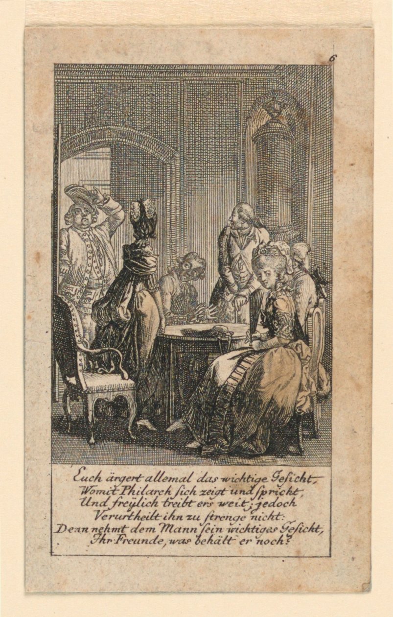 Pomposity、「Königl: Grosbrit [anian] 1780年のLauenbergの系図カレンダー by J.G. Berenberg」のイラスト 作： ダニエル・ニコラウス・チョドヴィエツキ