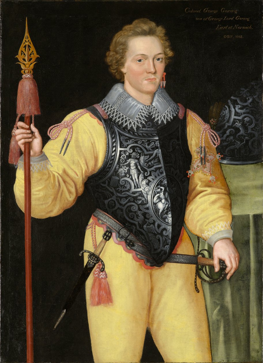 男性の肖像、おそらくサー・ロバート・シドニー (1563-1626) 作： ダニエル・ファン・デン・ケボーン