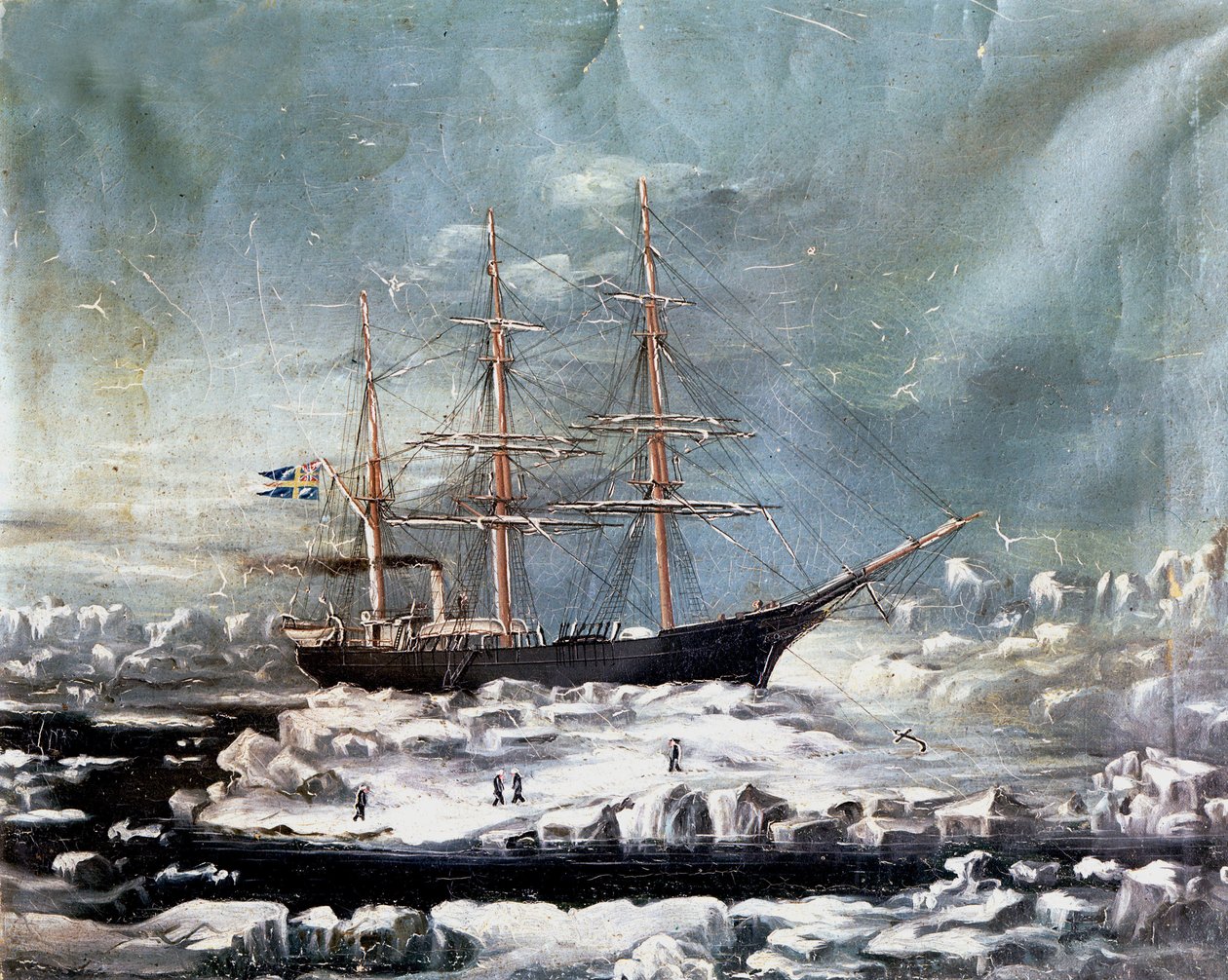 フィンランドの探検家の船、ニルスアドルフエリック、ノルデンスキヨル男爵、1880年頃 作： デンマーク語学校