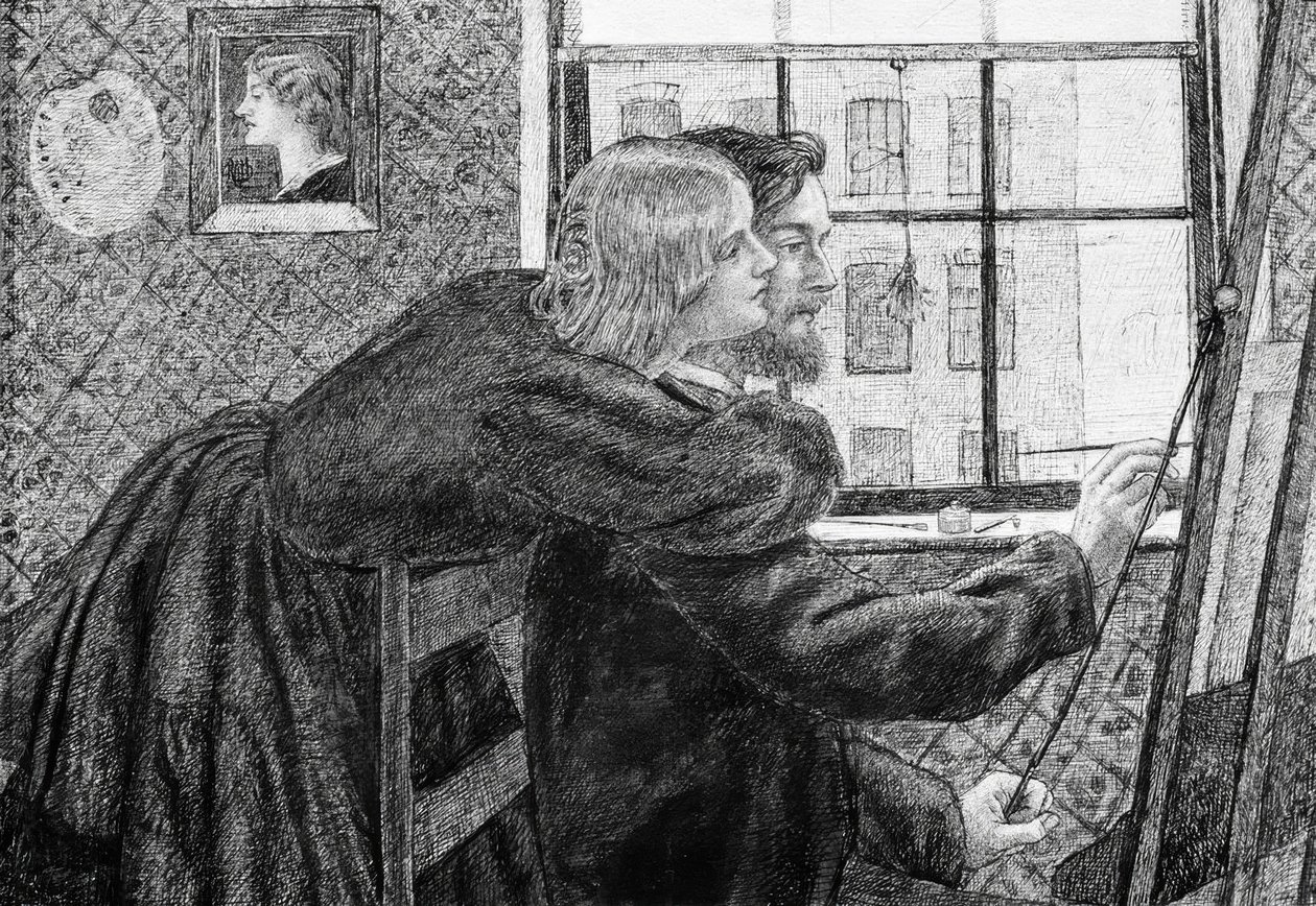 Fanny CornforthとGPBoyce 作： ダンテガブリエルチャールズロセッティ