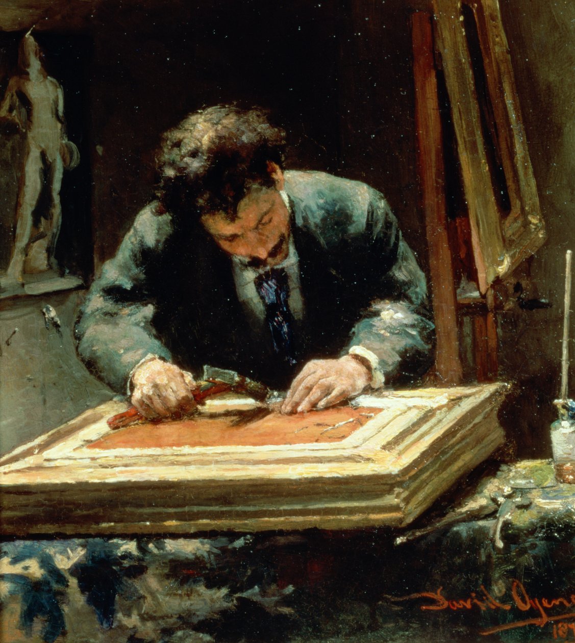 ピクチャーフレーマー、1878 作： デビッド・オイエンス