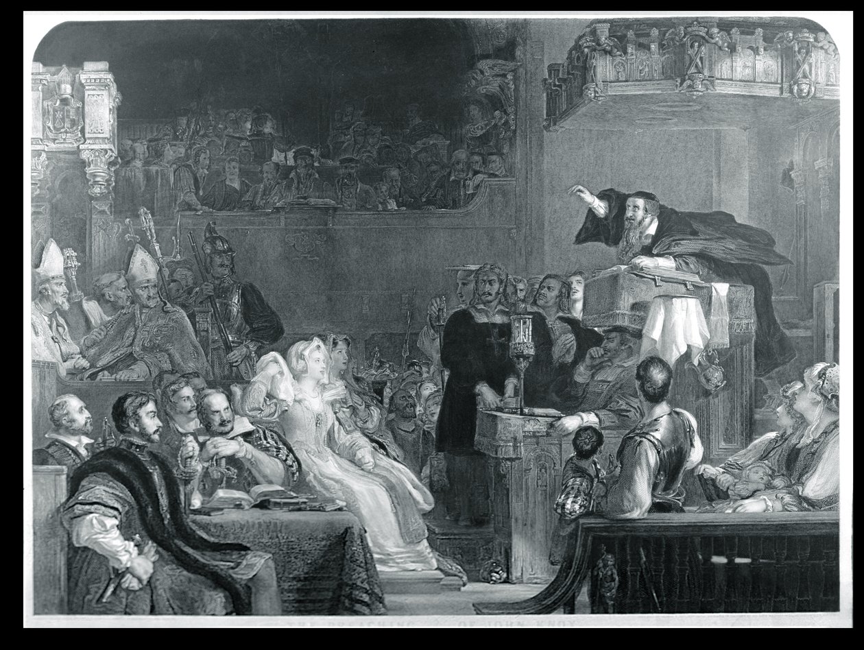 ジョン・ノックスの説教、1837年頃 作： デビッド・ウィルキー