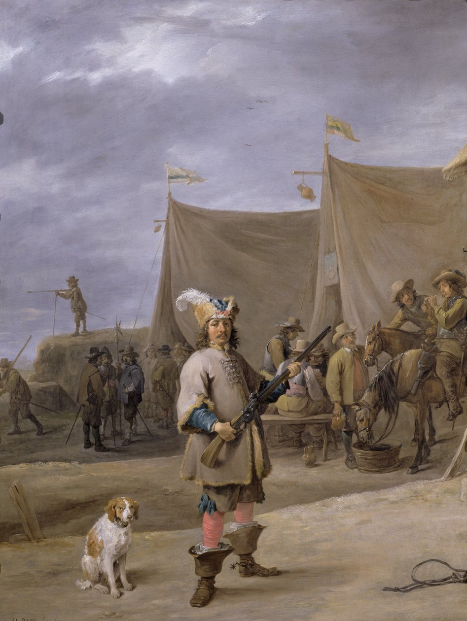 兵士、1640 作： デビッド・テニアーズ・ザ・エルダー