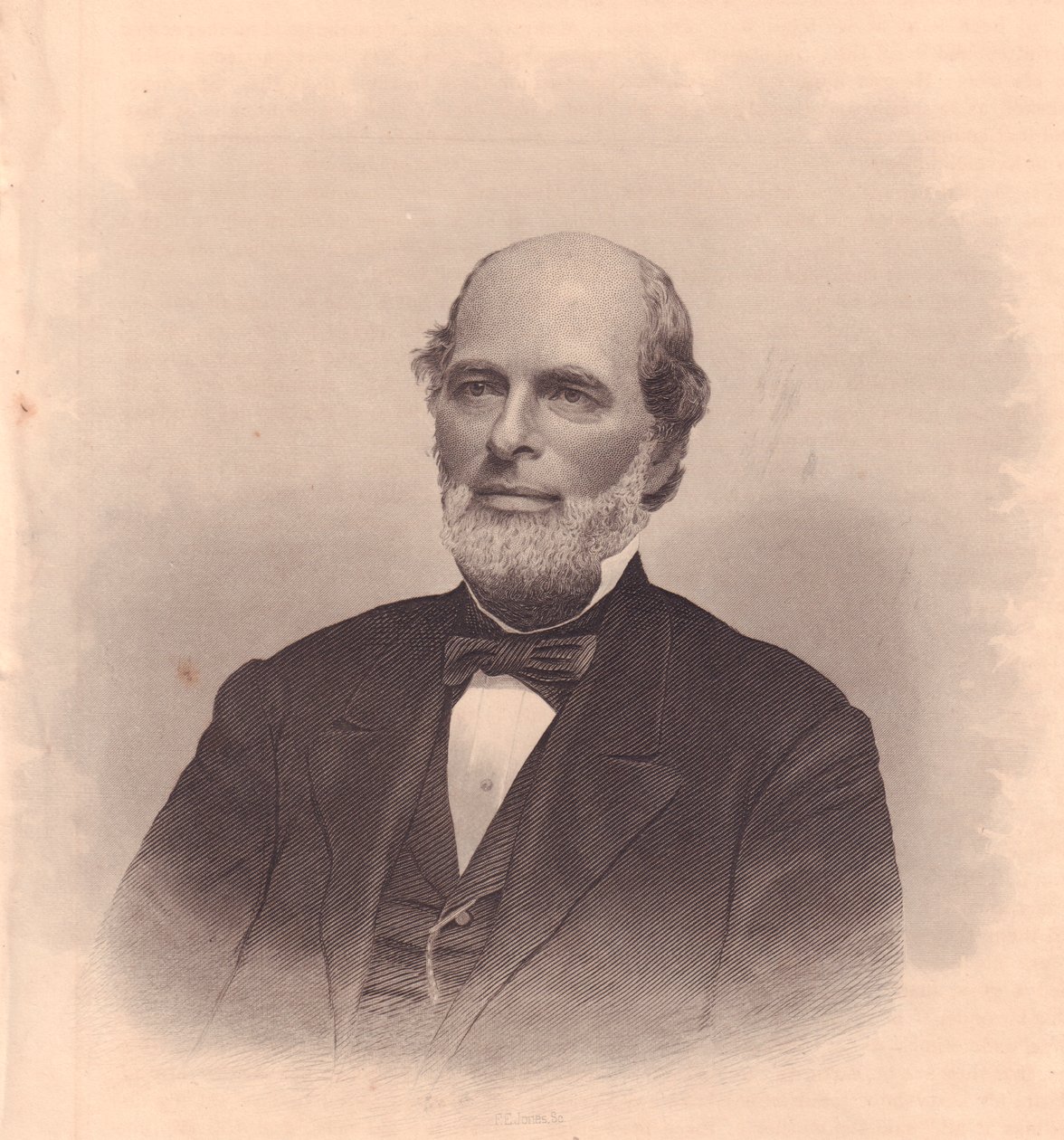 アメリカの政治家George T Cobb (1813-1870)のポートレート、FE Jonesの彫刻（Ladies