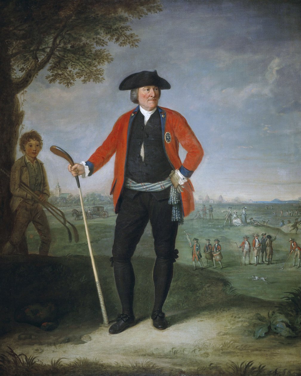 ウィリアム・イングリス 1712年頃～1792年外科医、エジンバラゴルファー協会会長。 作： デビッド・アラン
