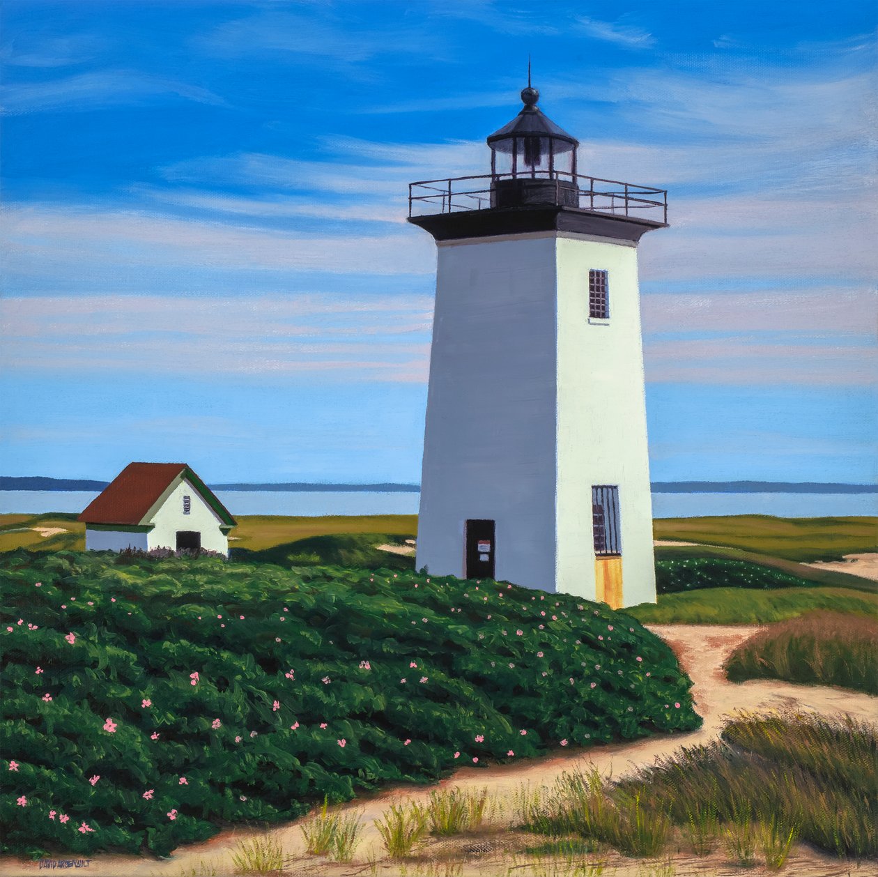 20年目の散歩道、2019年（キャンバスに油彩） 作： デビッド・アルセノー