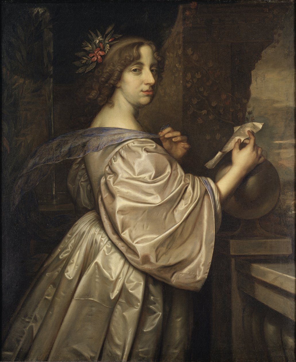 La reine Christine de Suede - スウェーデンのクリスティーナ王妃（1626-1689）の肖像、ベック、ダヴィッド（1621-1656）作。油彩・キャンバス 作： デビッド・ベック