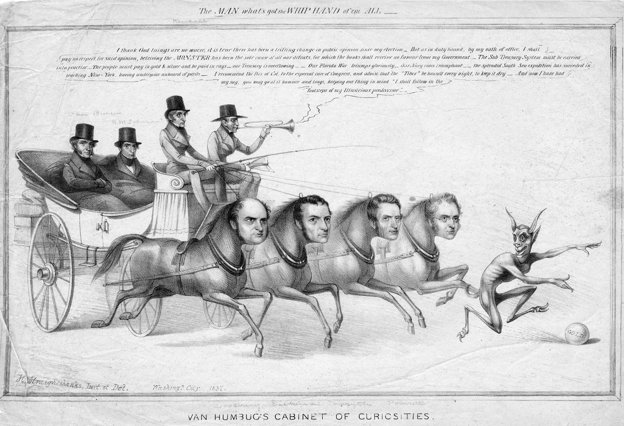 ヴァンハンバグの好奇心のキャビネット、1837年頃 作： デビッド・クレイプール・ジョンストン