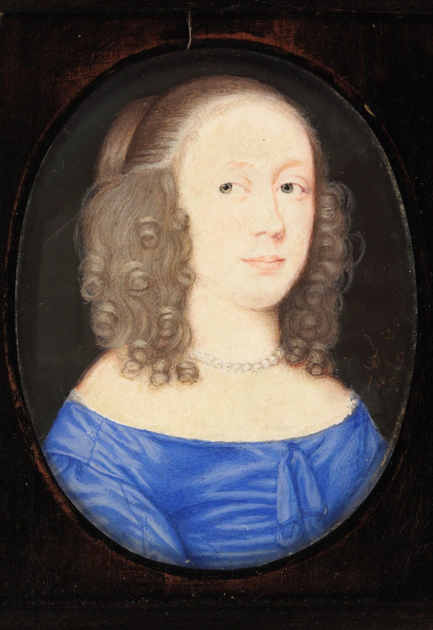 1653年、クレア伯爵夫人エリザベスヴィアと呼ばれる女性（ヴェラムのトイレ） 作： デビッド・デ・グランジュ