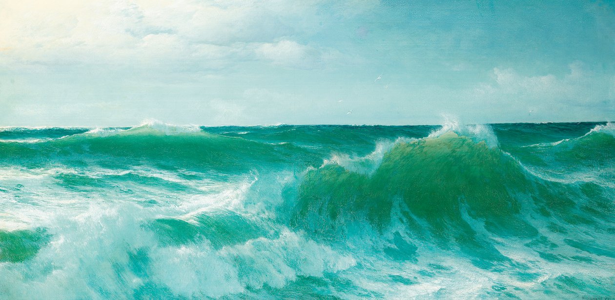 砕ける波、1894 作： DavidJames