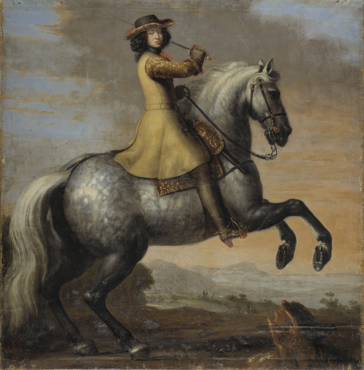 スウェーデン王カール11世の騎馬像、1672年 作： デビッドクレッカービームオブオナー
