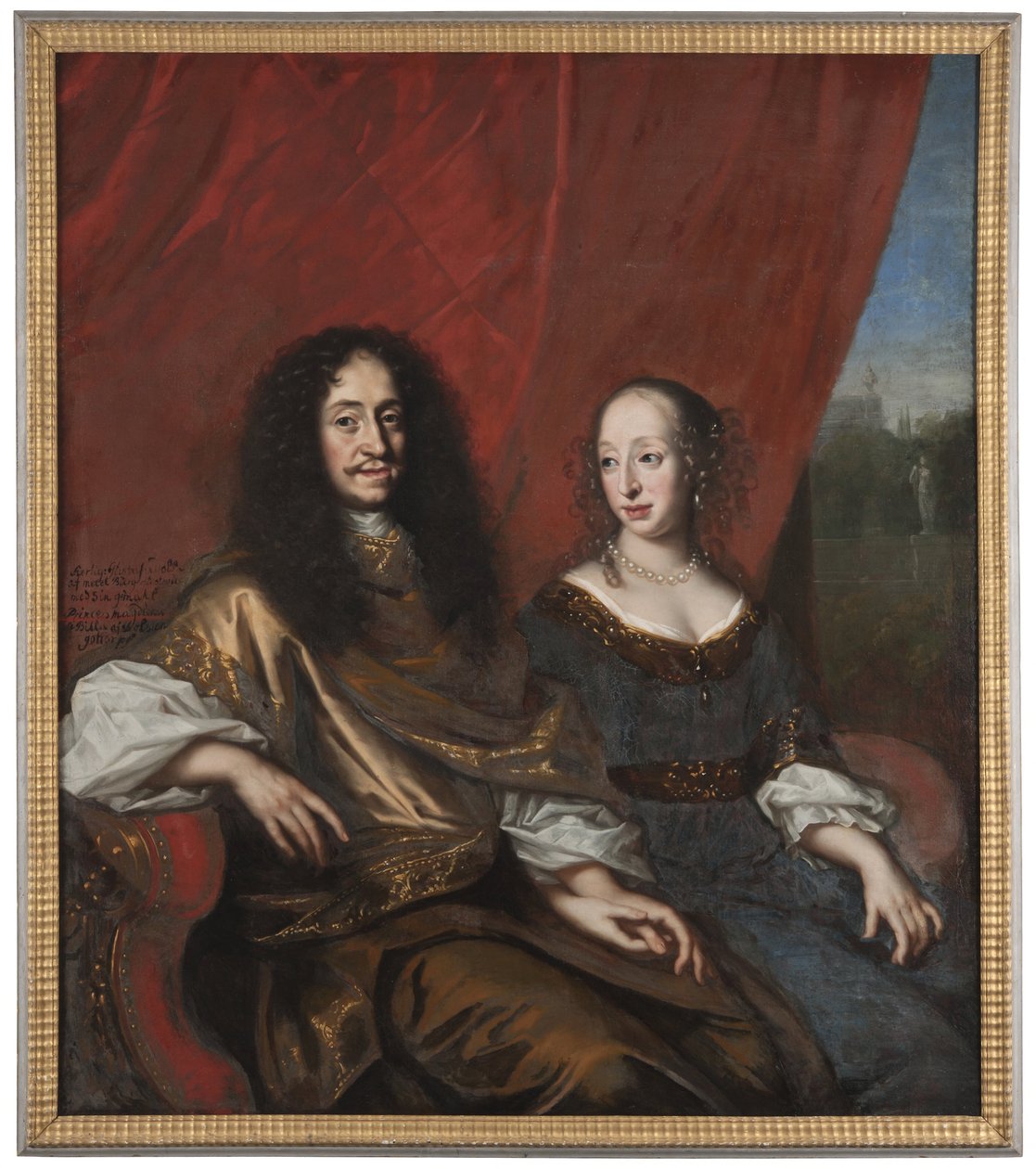 グスタフ・アドルフ（1633年～1695年）、メクレンブルク＝ギュストロー公。マグダレーナ・シビラ（1631年～1719年）、ホルシュタイン家出身 作： デビッドクレッカービームオブオナー