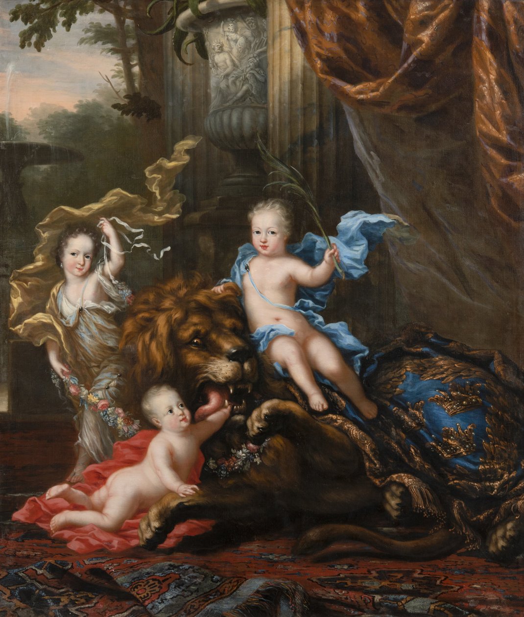 スウェーデンの王太子ヘドヴィグ・ソフィアと王太子グスタフ、1684年 作： デビッドクレッカービームオブオナー