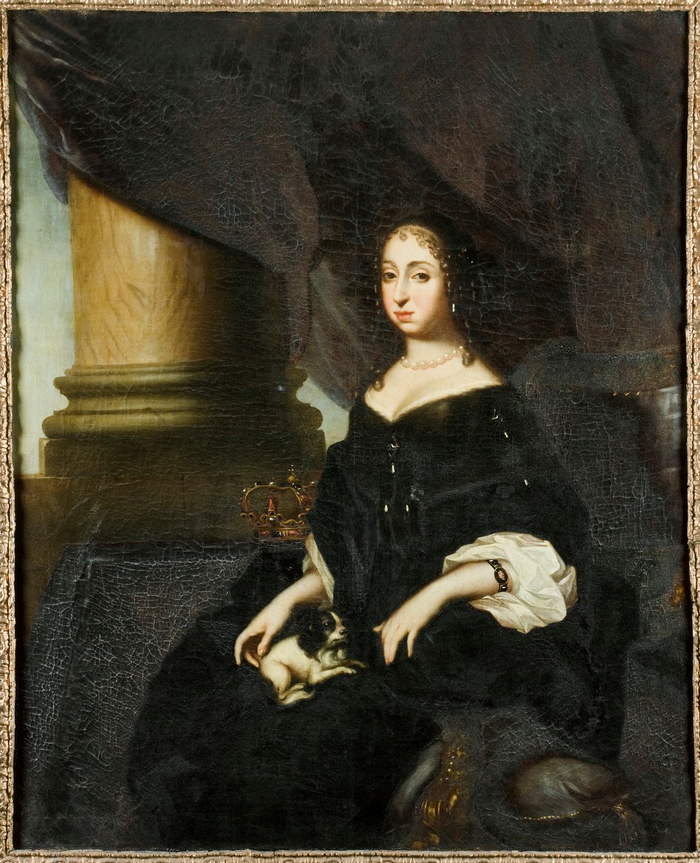 スウェーデンの女王、ホルスタインゴットープ1636-1715のヘドヴィグエレオノーラの肖像、c。 1670。 作： デビッドクレッカービームオブオナー