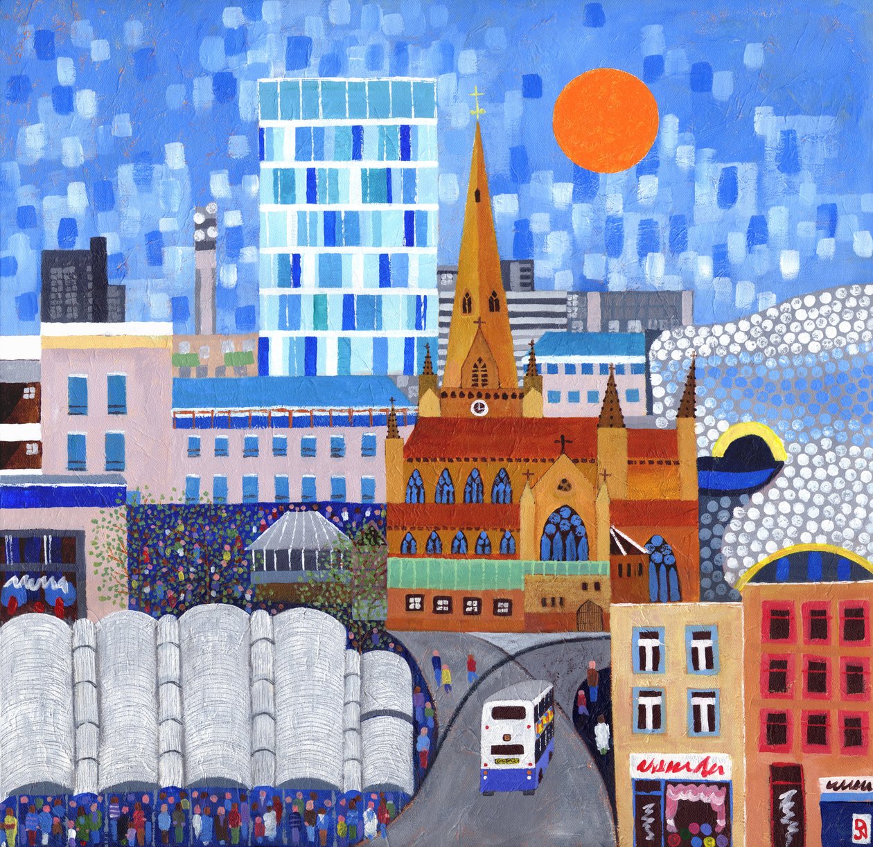 Bullring Sun, 2012（キャンバスにアクリル絵の具） 作： デビッド・ニュートン
