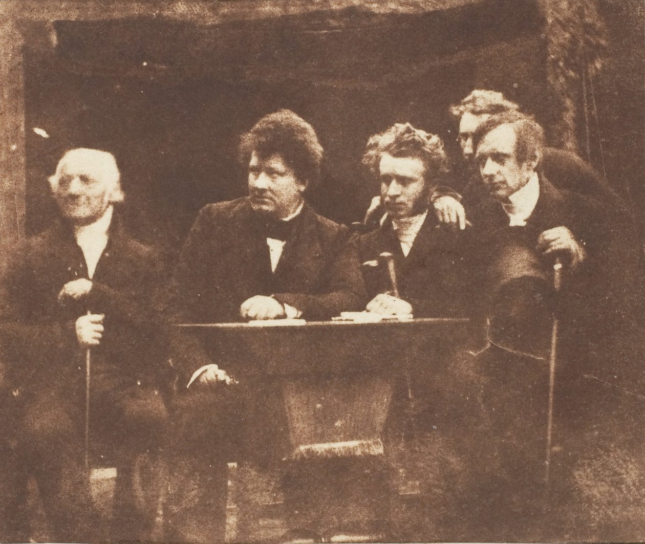 Cunningham, Begg, John Hamilton, Guthrie, 1843-47. 作成者: David Octavius Hill、Robert Adamson、Hill & Adamson。 作： ヒルとアダムソン