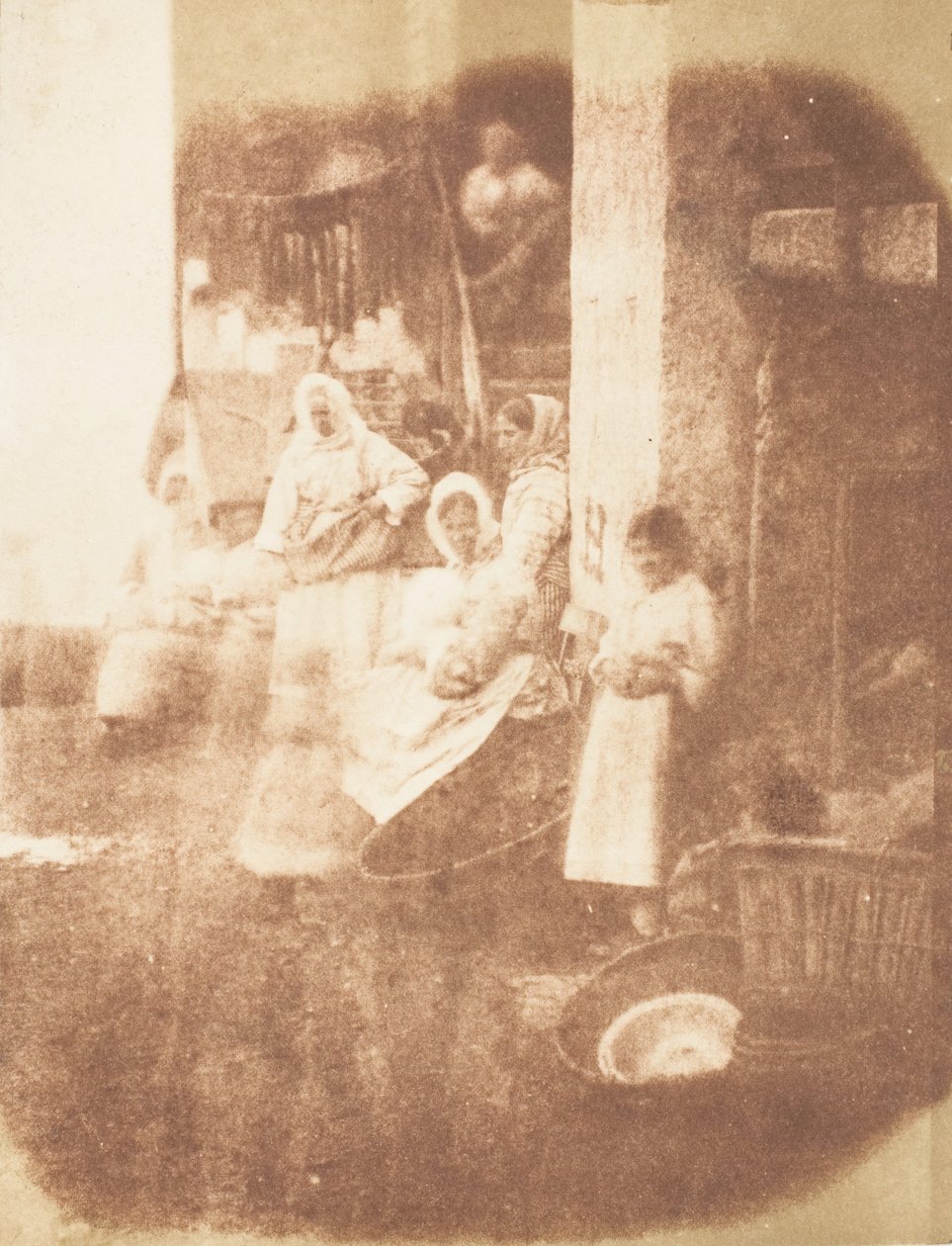 ニューヘブンのフィッシュワイフ、1843-47。 作成者: David Octavius Hill、Robert Adamson、Hill & Adamson。 作： ヒルとアダムソン
