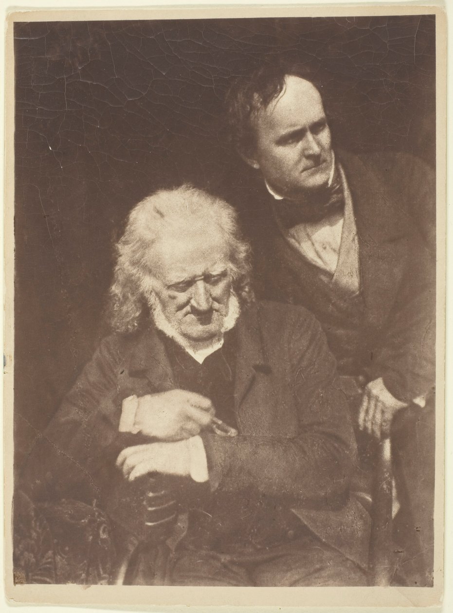 ジョン・ヘニングとアレクサンダー・ハンディサイド・リッチーの二人の男の肖像、c. 1845 年、印刷 18901900。作成者: David Octavius Hill、Robert Adamson、Hill & Adamson。 作： ヒルとアダムソン