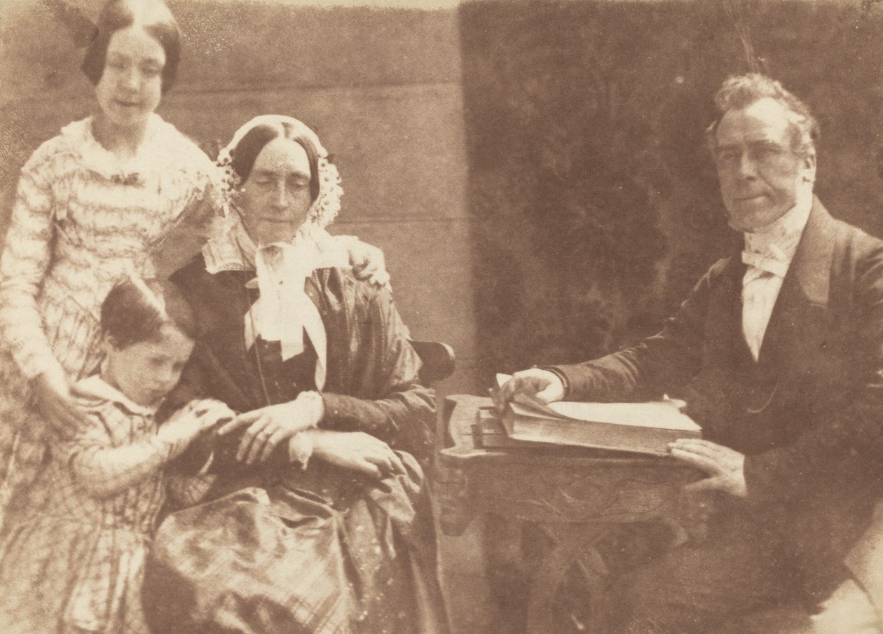 Rev Ebenezer Miller とその家族、1843 ～ 1847 年。 クリエイター：デビッド・オクタビアス・ヒル、ロバート・アダムソン。 作： デビッドオクタウィウスヒル、ロバートアダムソン