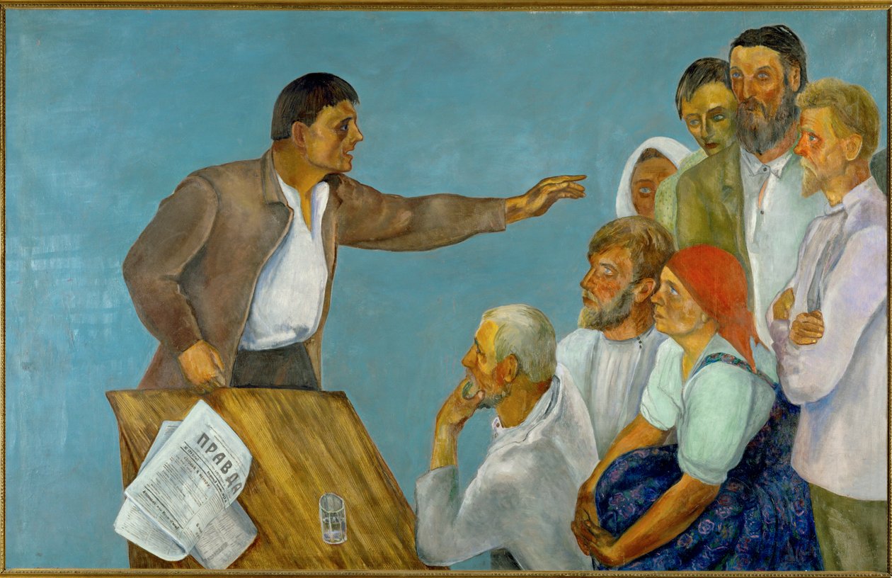 アジテーター（キャンバスに油彩） 作： デビッドペトロヴィッチシュテレンバーグ