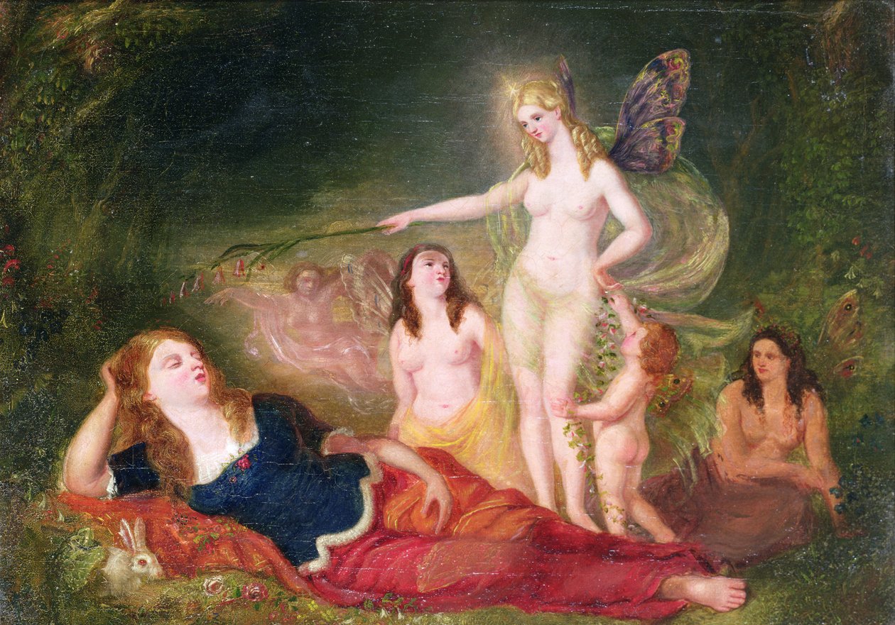 真夏の夜の夢、1840 作： デビッド・スコット